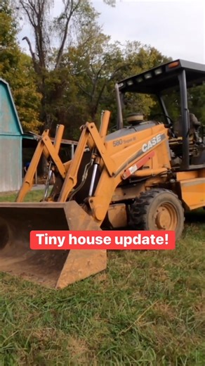 Grading the land for the tiny house! #tinyhouse #diy #shedhouse #HomeImprovement | DannerCronise