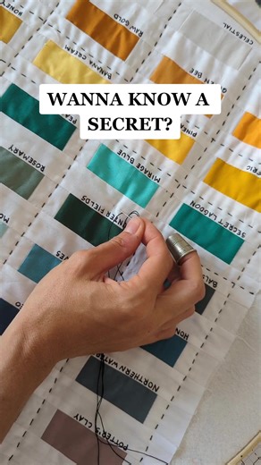 *Tips Welcome!* Wanna know a secret? I have no idea what I'm doing right now 😅 I've done hand quilting on small projects before, but never an entire quilt. I'm kind of just winging it. Here are some things I've learned after two straight days of hand quilting: 1. I really like this DMC Perle cotton thread (size 10). I could have used size 8 but I wanted the thread a little thinner. I really don't know anything about hand quilting thread so if you have tips, drop them below! 2. I don't know anyt