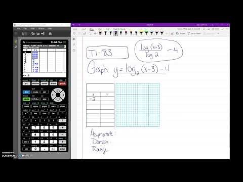 Graphing Logarithmic Functions on TI-83
