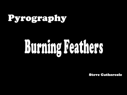 PYROGRAPHY - Burning feathers