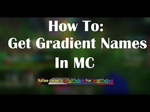 How to Use Gradient in Nicknames | feat. Ham5teak