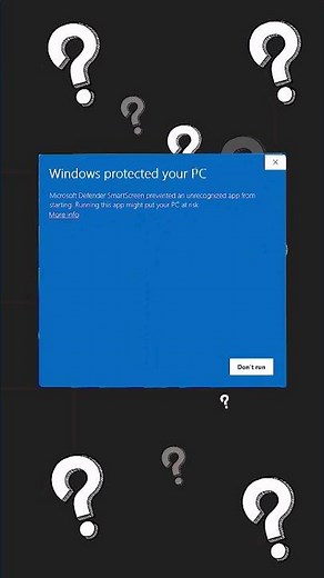 How to solve Windows protected your PC?