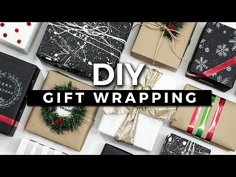 DIY Gift Wrapping Ideas! 10 Creative Ways to Wrap a Present! + GIVEAWAY
