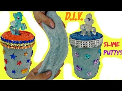 Teaching How to Make MLP Glittery Slime Fun Kids Craft