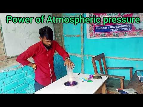#powerful science experiment class 8th #power of Atmospheric pressure