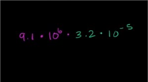 Multiplying in scientific notation example