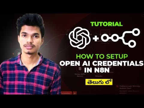 How to Set Up OpenAI credentials in n8n | Step-by-Step Tutorial in Telugu