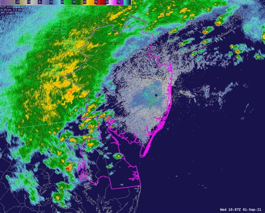 63K views · 62 reactions | Radar loop of Hurricane Ida's remnants passing through the region during the afternoon and evening of September 1st, 2021. | US National Weather Service Philadelphia/Mount Holly | Facebook