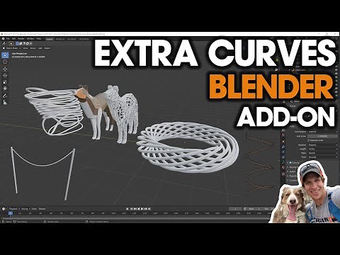 Amazing CURVE TOOLS in Blender with the Extra Curves Add-On - FREE Add-On!