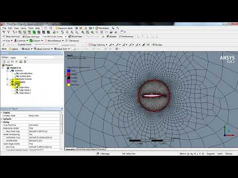 Rotating NASA SC-20612 AIRFOIL - Realizable k-e Transient analysis in ANSYS FLUENT