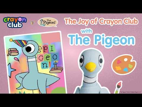 Paint a Pigeon Portrait! 🐦 | Crayon Club 🖍️