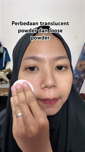Perbedaan translucent powder dan loose powder #bedakpadat #makeup