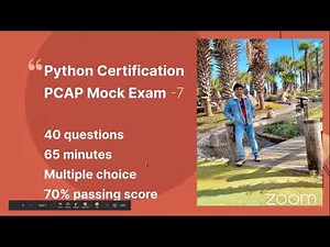 Python Certification PCAP practice Exam
