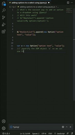javascript - Adding options to a select using jQuery?