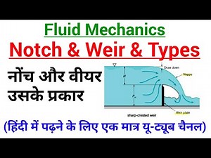 notches and weirs in fluid mechanics | types of notches and weirs