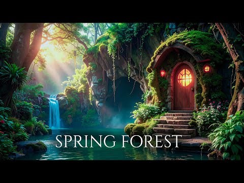 Spring Forest - Deep Ambient Fantasy Relaxing Music - Ethereal Meditative Soundscape for Relaxation