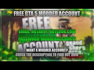 GTA 5 Modded Account Email And Password #12 🔥