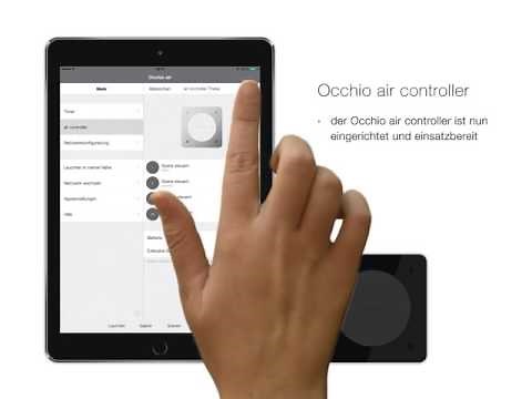 Occhio air Controller einrichten