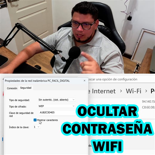 Como Ocultar la Contraseña de tu WiFi en Windows 10 y 11. #WIFI #Windows10 #Windows11 #computadoras #investing Ruta del Editor de Registro: EquipoHKEY_CLASSES_ROOTAppID{87BB326B-E4A0-4DE1-94F0-B9F41D0C6059} | PC fácil Digital