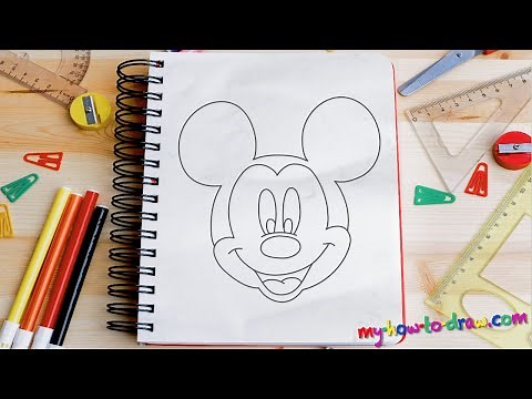 How to draw Mickey Mouse - Easy step-by-step drawing lessons for kids