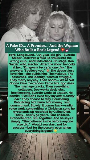 A Fake ID… A Promise… And the Woman Who Built a Rock Legend 💥🎸