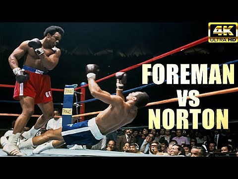 George Foreman vs Ken Norton | BRUTAL KNOCKOUT Legendary Boxing Fight | 4K Ultra HD