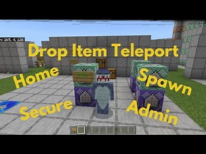 Drop Item Teleport (Home or Spawn Teleport)