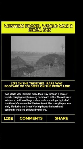 Life in the Trenches: Rare WWI Footage of Soldiers on the Front Line