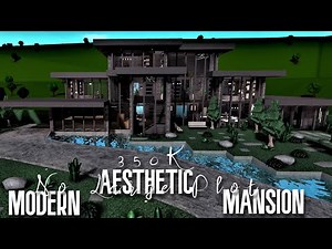 Aesthetic Family Roleplay Modern Mansion | Tour + Speedbuild | (No Large Plot!!)ROBLOX BLOXBURG