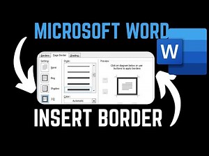 How To Insert Page Border Frame On Microsoft Word Document