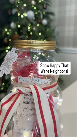 Kaycee Greer on Instagram: "Snow Happy That Were Neighbors!☃️❄️☃️❄️ An affordable, fun & festive Christmas gift idea! You can always use a different gift tag to gift to someone else on your Holiday shopping list. I linked a few more gift tag options. Happy Gifting! ❤️Comment Shop for a link to be sent to your DMs! Make sure to following @thegiftstagram to receive the link. #christmasgiftideas #giftideas #giftguide"