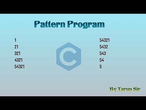 pattern program in c using nested loop