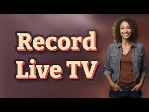 How Do You Access Recording Options for Live TV on Streaming Devices?