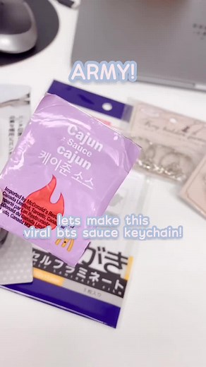 DIY BTS Keychain from Oomomo Japanese Store | Winnipeg TikTok Art