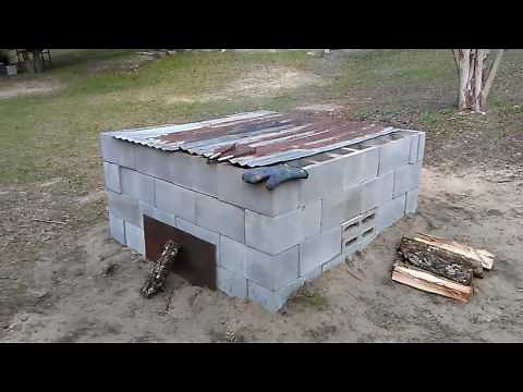 How to build a cinder block smoker