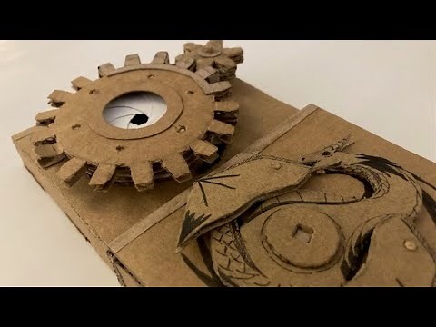 Steampunk Cardboard Mechanical Cards Tutorial