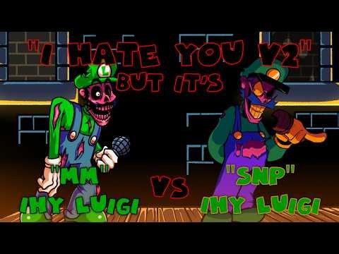 FNF I Hate You V2 but it's "Mario's Madness" IHY Luigi vs "Sunday Night Plumbin" IHY Luigi