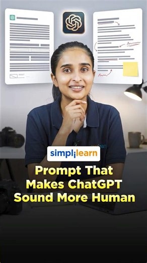 Prompt That Makes ChatGPT Sound Human | GPT Prompt For Human Like Answers | #Shorts | #Simplilearn