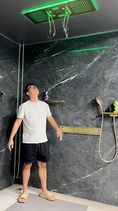 🌈 Elevate Your Daily Routine 🎶💦 The sky curtain music shower brings together light, sound, and water for the ultimate sensory escape. 🛁✨ #InnovativeShower #LuxuryBathroom #MusicVibes #SpaDayEveryday #ModernLifestyle | Home Kitchen Supplies