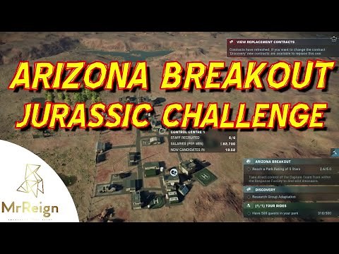 Jurassic World Evolution 2 - ARIZONA BREAKOUT Challenge - Small Area & Wild Dinos