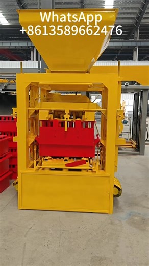 QT4-24 semi automatic concrete block making machine hollow block machine for sale | Brick making machine