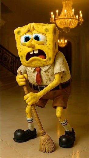 SpongeBob gets sick... so Mr. Krabs takes care of mini Patrick #shorts #spongebob