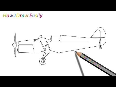 How to Draw a Biplane Easy Step by Step Drawing