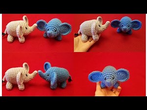 Mini Crochet Elephant Tutorial