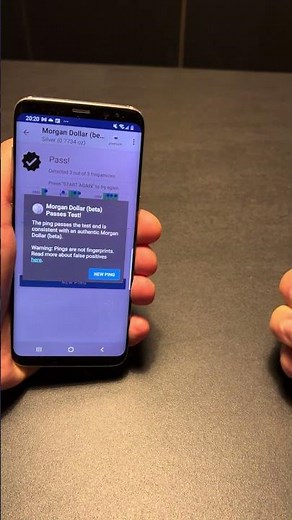 Ping test with Morgan Silver Dollar. Flip method. #silver #silverstacking #coins