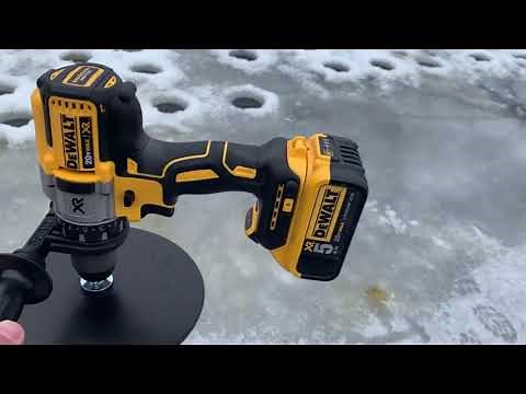 Strikemaster Lite Flite Auger Review, Dewalt 991 Drill, Ice Fishing, First Ice 2019