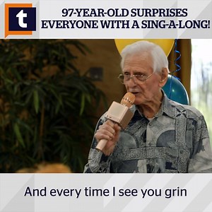 61K views · 530 reactions | 97-Year-Old Victor surprises the room with his wonderful singing voice! | Together TV | Facebook