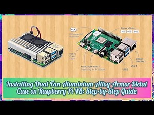 Installing Dual Fan Aluminium Alloy Armor Metal Case on Raspberry Pi 4B: Step-by-Step Guide