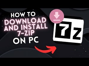 How to DOWNLOAD and INSTALL 7-ZIP on PC (Windows)