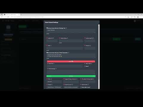 Customizing your Panel and Ticket Messages | Ticket Tool Tutorials